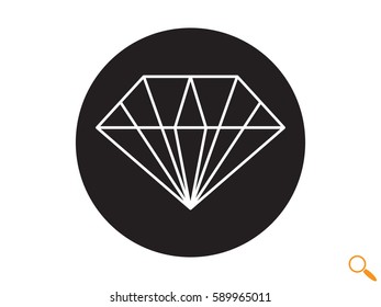diamond icon, vector illustration eps10