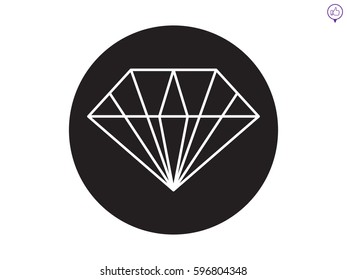 diamond icon, vector illustration eps10