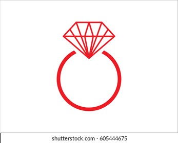 diamond icon, vector illustration eps10