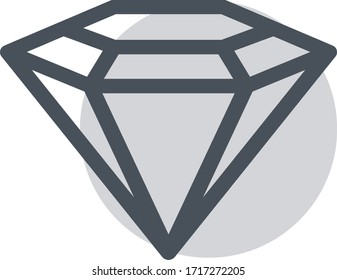 diamond icon vector illustration flat