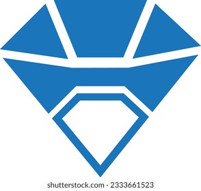 Diamantensymbol: Vektorgrafik. Flachdesign-Stil eps10.