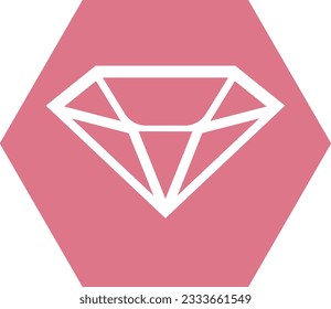 Ilustración de vectores de iconos de diamantes. Estilo de diseño plano eps 10.