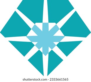Diamond Icon Vector Illustration. Flat design style eps 10.