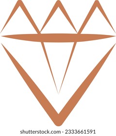 Ilustración de vectores de iconos de diamantes. Estilo de diseño plano eps 10.