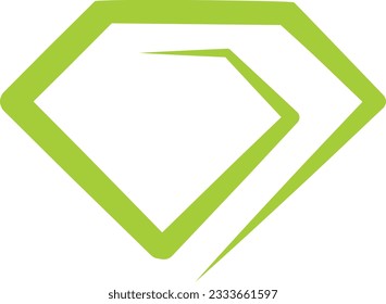 Diamantensymbol: Vektorgrafik. Flachdesign-Stil eps10.