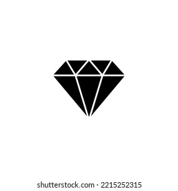 Diamant Symbol, Vektorgrafik. Diamantschmuck-Zeichen und -Symbol