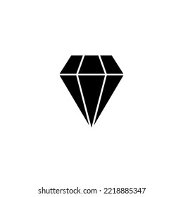 Diamond icon vector illustration. diamond gems sign and symbol