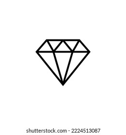 Diamond icon vector illustration. diamond gems sign and symbol