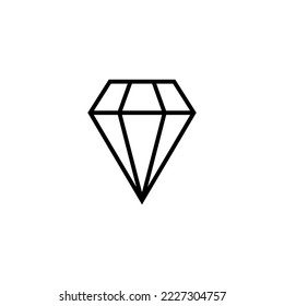 Diamond icon vector illustration. diamond gems sign and symbol