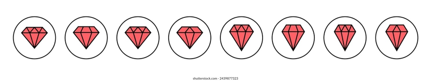 Diamond icon vector illustration. diamond gems sign and symbol