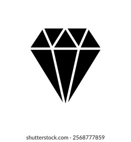 Diamond icon vector illustration. diamond gems sign and symbol