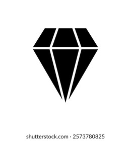 Diamond icon vector illustration. diamond gems sign and symbol