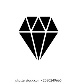 Diamond icon vector illustration. diamond gems sign and symbol