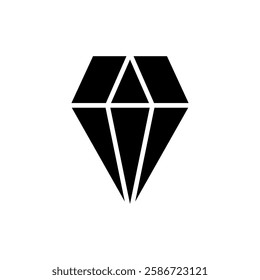 Diamond icon vector illustration. diamond gems sign and symbol