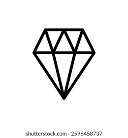 Diamond icon vector illustration. diamond gems sign and symbol
