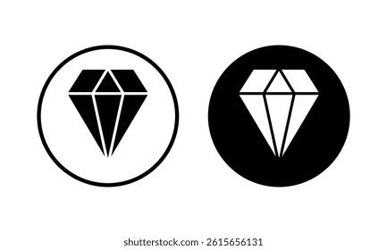 Diamond icon vector illustration. diamond gems sign and symbol