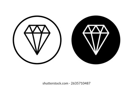 Diamond icon vector illustration. diamond gems sign and symbol