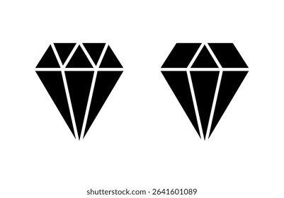 Diamond icon vector illustration. diamond gems sign and symbol