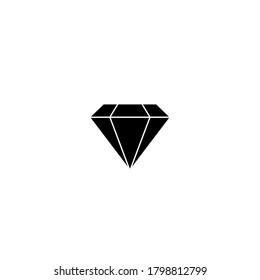 Ilustración de vectores de iconos de diamantes. Diseño de símbolo Gemstone