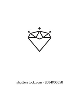 Diamond icon vector illustration logo design.