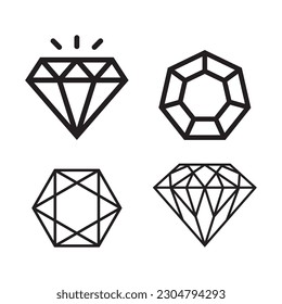 diamond icon vector illustration logo design