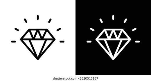 Diamond icon vector, illustration logo template in trendy style