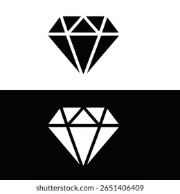 Diamant-Symbol, Vektorgrafik-Logo-Design.