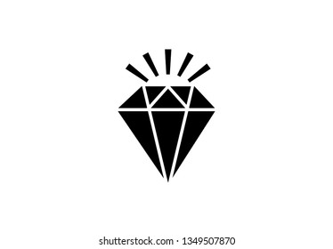 Diamond Icon  icon vector illustration on white background