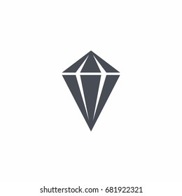Diamond icon vector illustration on white background