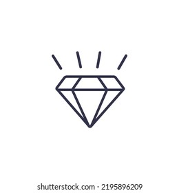 diseño de símbolo de ilustración de vector de icono de diamante