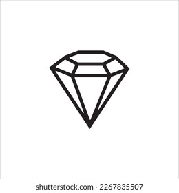 símbolo del vector del icono de diamante