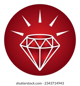 Diamond icon vector illustration symbol design