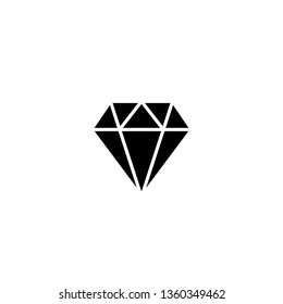 Diamond icon vector. Diamond line icon. Gemstone symbol