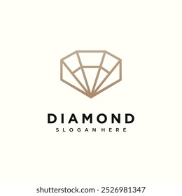 Diamond icon vector logo design with creative concept Premium Vector