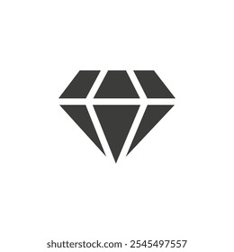 Diamond icon Vector logo outline