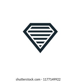 diamond icon vector logo template