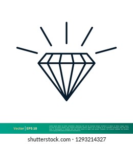 Diamond Icon Vector Logo Template