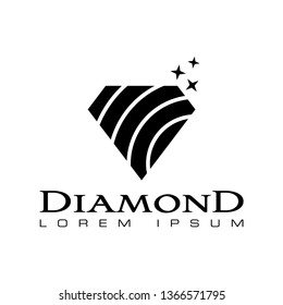 diamond icon vector logo template 