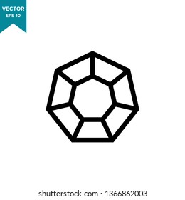 diamond icon vector logo template