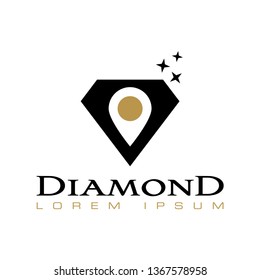 diamond icon vector logo template 