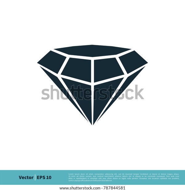 Diamond Icon Vector Logo Template Illustration Stock Vector (Royalty ...
