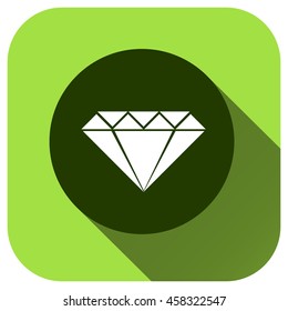 Diamond icon vector logo for your design, symbol, application, website, UI