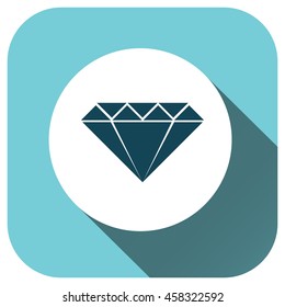 Diamond icon vector logo for your design, symbol, application, website, UI