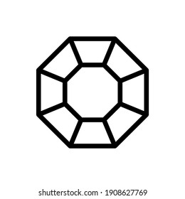 Diamond icon in vector. Logotype
