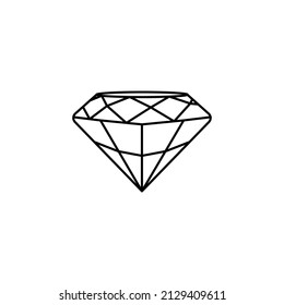 diamond icon in vector. Logotype