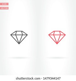 Diamond Icon Vector . Lorem Ipsum Illustration design