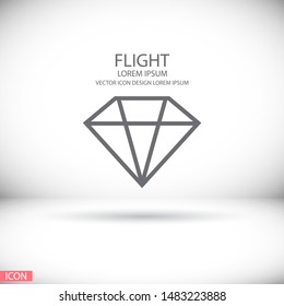 Diamond Icon Vector . Lorem Ipsum Illustration design