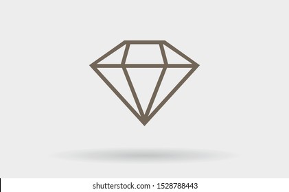 Diamond Icon Vector . Lorem Ipsum Illustration design