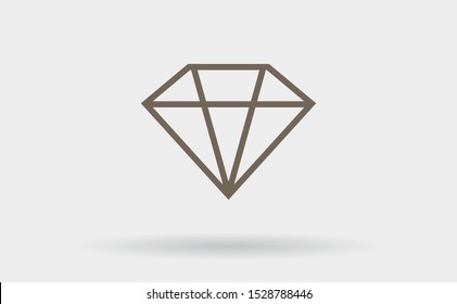 Diamond Icon Vector . Lorem Ipsum Illustration design