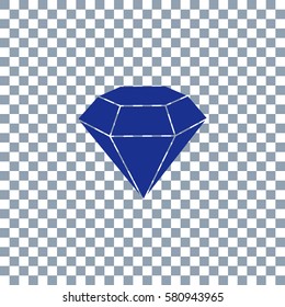 Diamond Icon Vector on transparent background